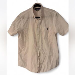 Ralph Lauren Men's Light Pink Casual Button Down Shirt